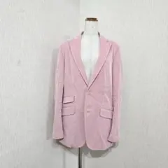 ブルーエグリージオ テーラードジャケット ピンク系 ストライプ（L）春夏のサムネイル