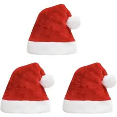 サンタ帽子 サンタクロース 帽子 3枚セット サンタさん コスプレ 大人