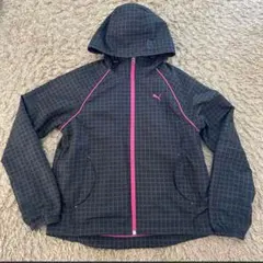 PUMA 格子模様 フード付きジャケット