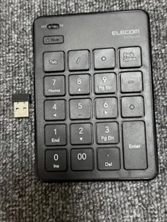 【中古美品】ELECOM ワイヤレステンキー TK-TDP019 ブラック