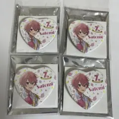 すとぷり　さとみくん　ハート缶バッチ