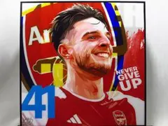 【新品 No 695】 ポップアートパネル デクラン ライス サッカー