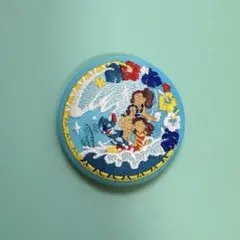 ディズニー 刺繍缶バッジ
