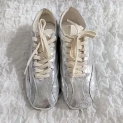 ※※ずんこ様専用※※　ザラ ZARA メタリックエフェクトスニーカー シルバー