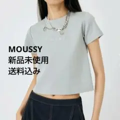 MOUSSY グレー 半袖Tシャツ