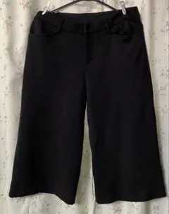 ブラック キュロットパンツ 秋冬