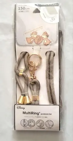 ディズニーストア　スマートフォンショルダーストラップ　チップとデール