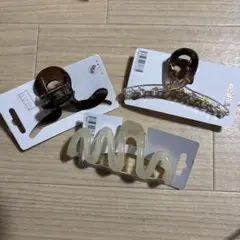 ヘアクリップ　３点セット