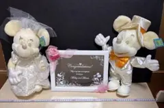 ミッキー ミニーぬいぐるみ& メッセージボード