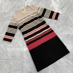 膝丈ワンピース長袖