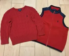 Polo Ralph Lauren セーター フリースベスト 110 120