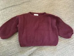 H&M ベビー ニット セーター ボルドー 98-104cm