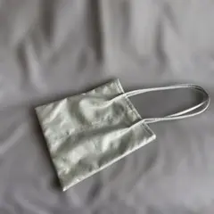 シルバー　ウォッシャブル　 トートバッグ アーバンリサーチ　ロデスコ　ポーチ付き