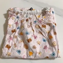 半袖スモック　120 アニマル柄　フックかけ付き　ポケット