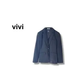 【ヴィヴィ】スーツ　ジャケット　オフィス　黒　サイズ7