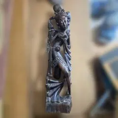 木製彫刻 人物像 約65cm バリ　女性像