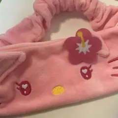 ハローキティーの猫耳ヘアバンド ピンク
