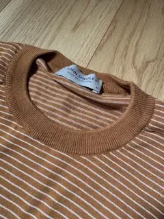 【美品】JOHN SMEDLEY ボーダー Tシャツ M
