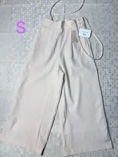 Competite サスペンダー付きワイドパンツ　Ｓサイズ