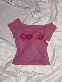 9090girl OG Logo Glitter トップスのみ