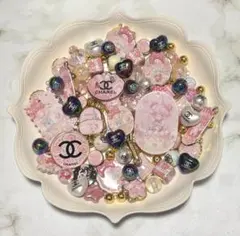 【54】ビーズ組み合わせセット ピンク、ゴールド、ブラック系