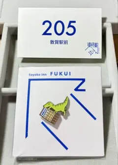 東横INN 東横イン ピンバッジ 福井 敦賀駅前 浮世絵カード付き / 東横イン