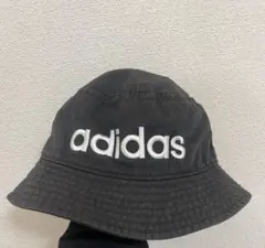 adidas アディダス バケットハット ブラック ロゴ刺繍 帽子　キャップ