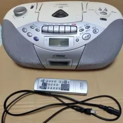 KOIZUMI ポータブルCD、カセットプレーヤー マイク、イヤホン付き