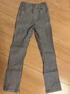 ギンガムチェック スリムフィットパンツ