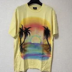 STUSSY サンセット グラフィック Tシャツ パームツリー S イエロー 黄のサムネイル