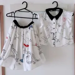 MILK 総柄ブラウス＆フレアスカート セットアップのサムネイル