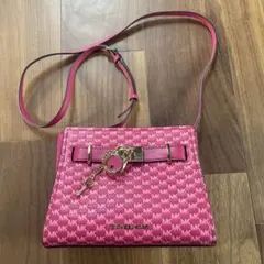 Michael Kors ピンク ショルダーバッグ MKロゴ