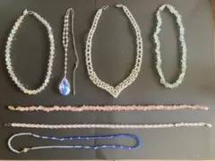 アクセサリー　ネックレスその他 ビーズ キラキラ　まとめ売り合計7個