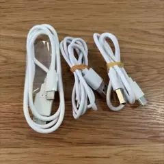 USB-typeCケーブル 白　3本セット