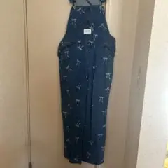リボン柄オーバーオール　デニム