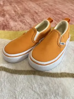 VANS オレンジ スリッポン キッズシューズ