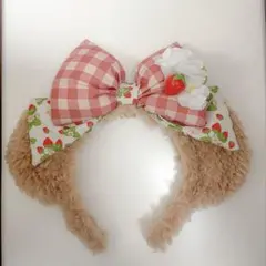 シェリーメイ カチューシャ ハートフェルト・ストロベリーギフト いちご