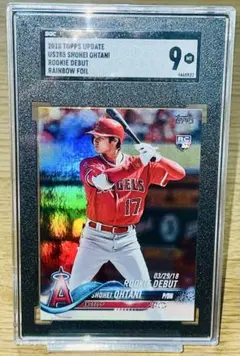 【SGC9】2018 Topps Update 大谷翔平 RC レイボーフォイル