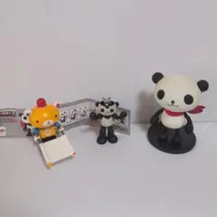 パンダZ　フィギュア　3体セット　パンタロン　ロボット　レスキューベアー