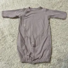 petit main 薄紫色オーガニックコットン2wayオール