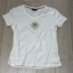 バーバリーロンドン　半袖Tシャツ　ホースロゴ刺繍　ストレッチ