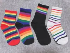 ENDO SOCKS 虹デザインのシンプルに可愛い子供靴下
