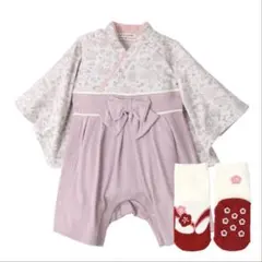 ベビー袴 ロンパース 女の子 70 お食い初め 初節句 記念撮影