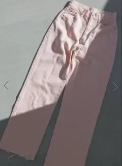 High rise Straight Denim Pants おね ピンクのサムネイル