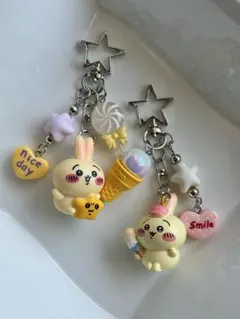ちいかわうさぎストラップ２個セット