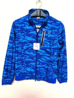 新品タグ付 PUMA プーマ ウィンドブレーカー S 迷彩 カモフラ ブルー