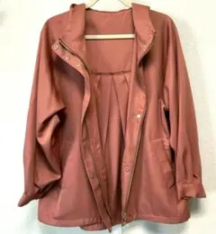 ●未使用●　GLOBAL WORK　撥水ボリュームマンパ　L　ピンクオレンジ