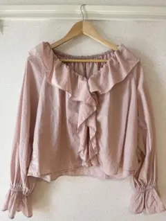 【LOWRYS FARM】2wayフリルクロスブラウス