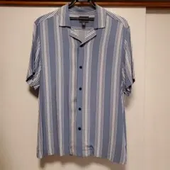 H&M メンズ 半袖シャツ ストライプ柄 Mサイズのサムネイル