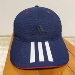 【キッズ】adidas キャップ ネイビー 54-57㎝のサムネイル